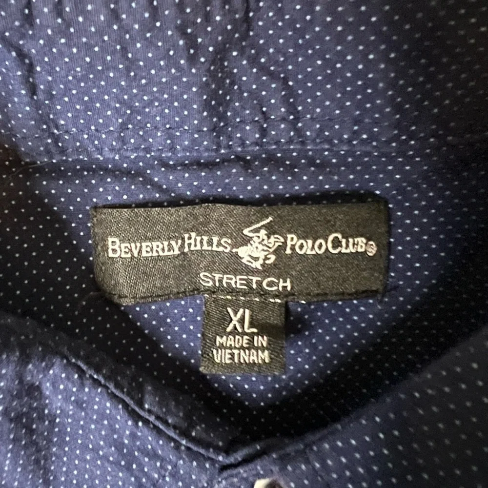 Beverly Hills Polo Club Dark Blue Casual Shirt